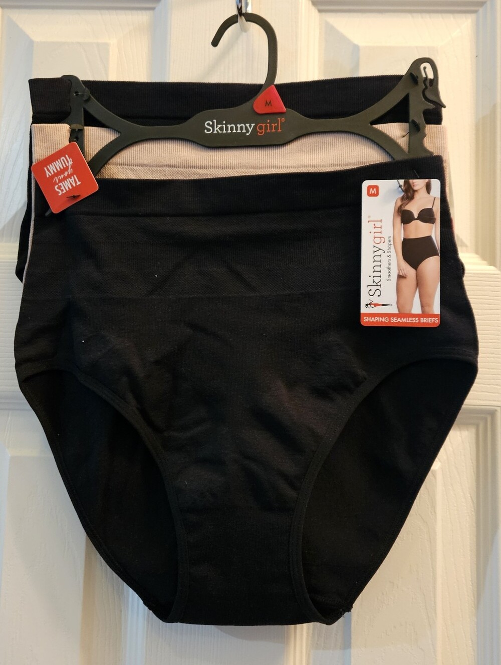 Skinnygirl 3 Pack High Waist Seamless Briefs (2 Black, 1 Nude) NWT, MSRP $42